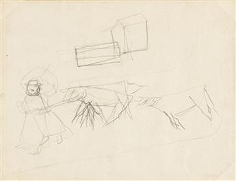 YASUO KUNIYOSHI (1889-1953) Sketchbook with drawings.